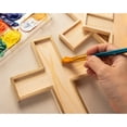 thumbnail image 3 of Genie Crafts Unfinished Wooden Cross Cutouts - DIY Craft & Party Decor - Sunday School Crafts & Church Decor - Blank Canvas for Painting & Cross Wall Art - Pack of 12, 8.9 x 6.5 x 0.5 in, 3 of 5