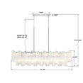 thumbnail image 5 of Crystorama Addis 14 Light Polished Chrome Chandelier - 51.75"W x 14.25"H x 14"D, 5 of 11