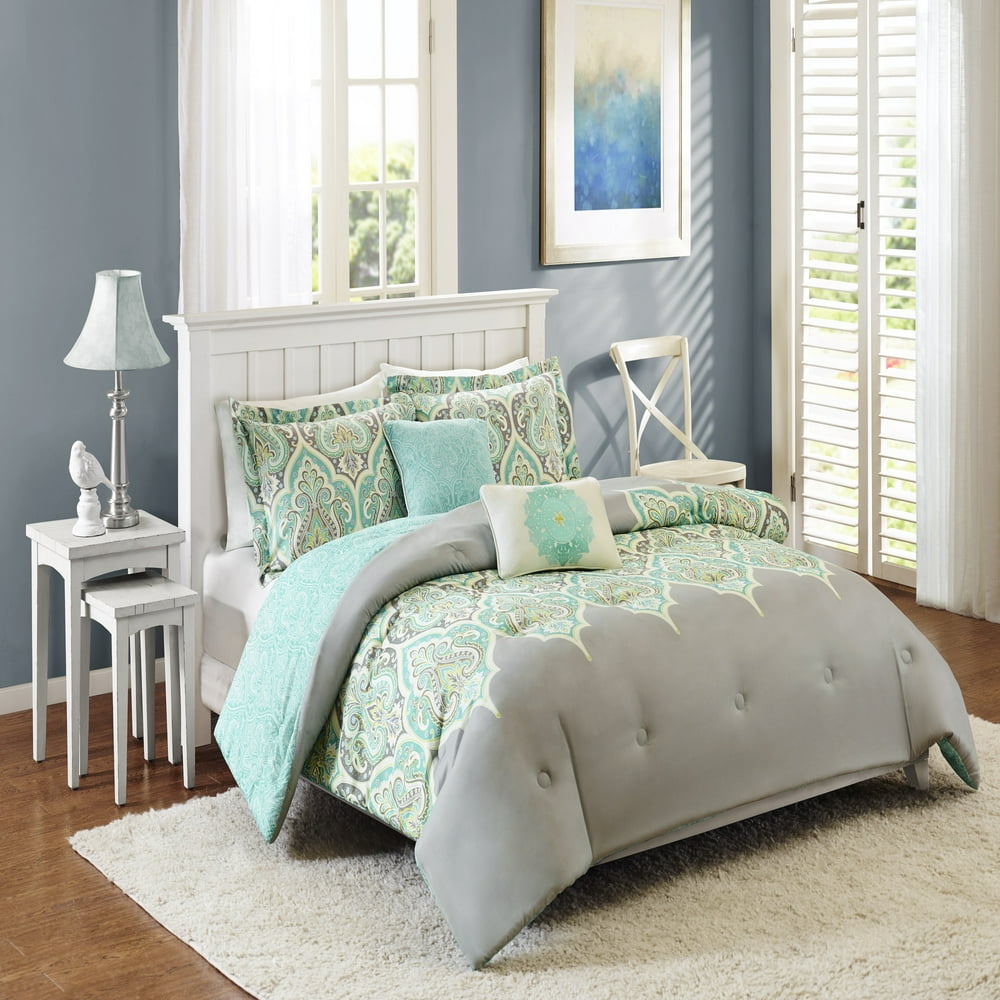 Better Homes & Gardens Full or Queen Kashmir Bedding Comforter Set, 5