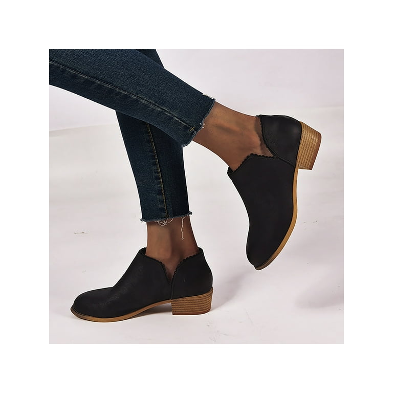 Cut out shop flat booties