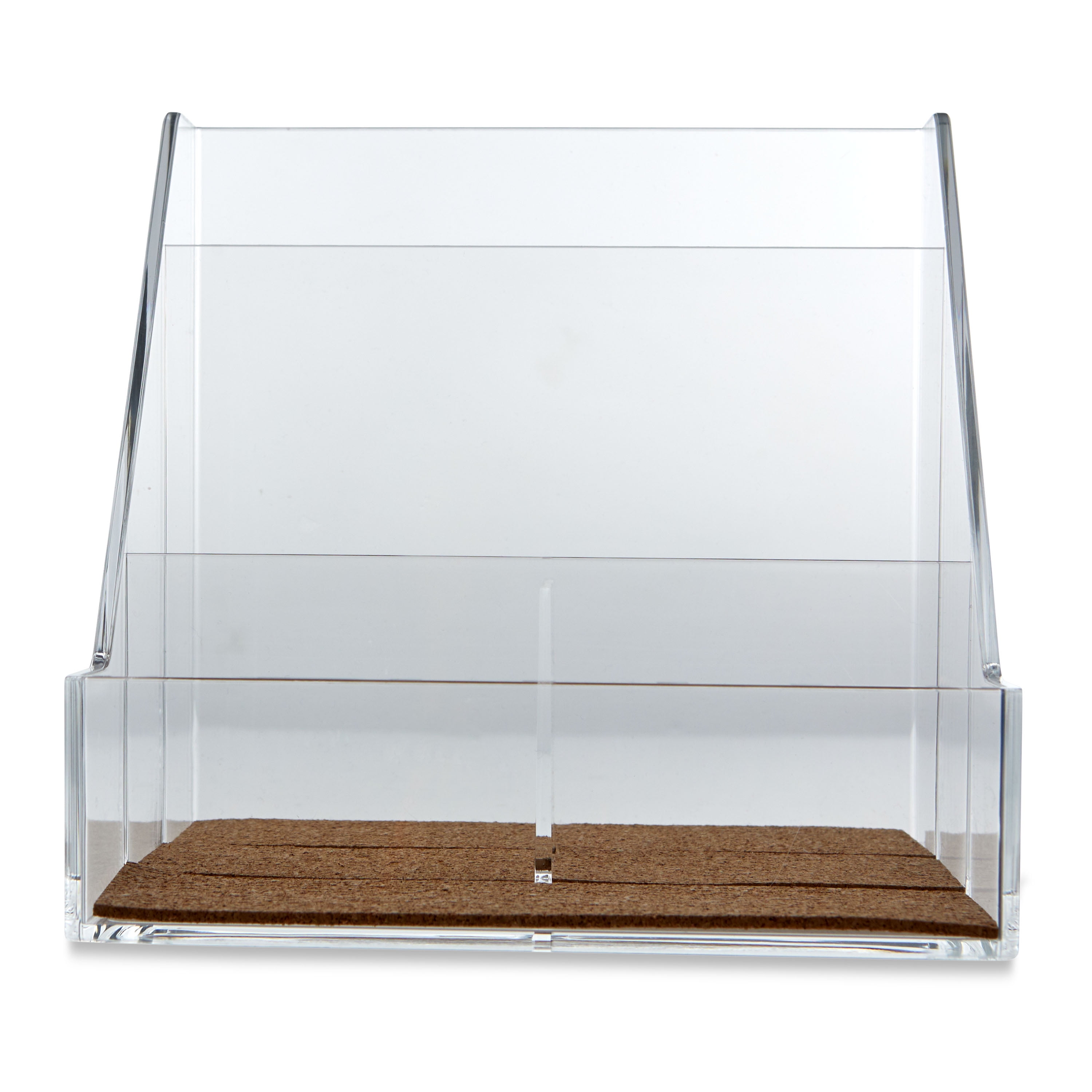 (4 pack) Pen+Gear Clear Acrylic, Cork Desk Organizer, 1 pack
