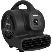 XPOWER P-80A-Black 600 CFM Multipurpose Mini Mighty Utility Air Mover Blower