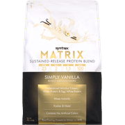 Syntrax Matrix 5.0 Sustained-Release Protein Blend, Simply Vanilla, 5 lbs