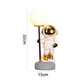 thumbnail image 1 of Astronauta de resina Luna Lámpara de escritorio Enchufe USB Adornos de iluminación Regalo para niños (Blanco) Hugtrwg Para estrenar, 1 of 7