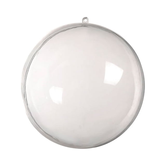 Cateissary 2 piezas de adornos de bolas rellenables transparentes decoración de Navidad bolas transparentes DIY adornos que hacen accesorios Kits de decoración para fiestas 4cm