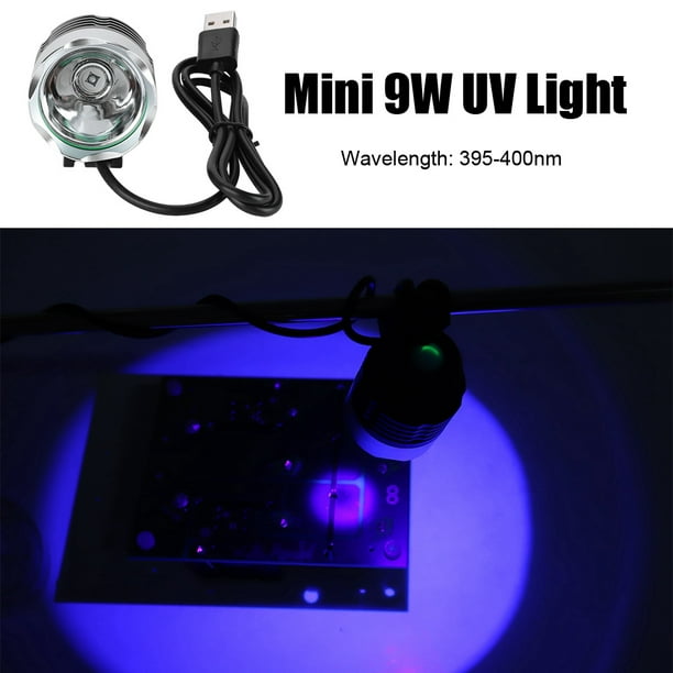 Mgaxyff 9W USB Mini Ultraviolet Light Lamp UV Glue Curing LED Lamp For