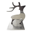 thumbnail image 3 of Eddie Bauer Silver Reindeer Christmas Stocking Holder Polished Steel, 3 of 5
