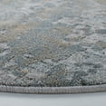 thumbnail image 3 of SAFAVIEH Valencia Alease Abstract Area Rug, Light Grey/Blue, 6'4" x 6'4" Round, 3 of 11