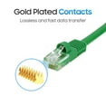 thumbnail image 4 of Cmple - Cat5e Ethernet Cable 100 ft, 350 MHz UTP Cat 5e Ethernet Patch Cord, 1Gbps Network Lan Cables, RJ45 Connectors, Compatible with Laptop, Modem, Router - Green, 4 of 8