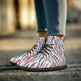 thumbnail image 2 of Psesaysky Women's Sneakers with Flag Stripes High-Top Minimalist Barefoot Shoes For Women Wide Width Durable Casual Shoes, 2 of 8