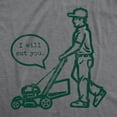thumbnail image 2 of Mens I Will Cut You Lawn Mower T Shirt Funny Offensive Grass Cutting Graphic Novelty Tee for Guys Graphic Tees, 2 of 9