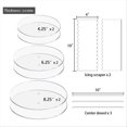 thumbnail image 3 of Acrylic Round Cake Disk Set,Acrylic Cake Discs Set,Comb Scrapers, 3 of 4