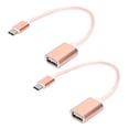 thumbnail image 1 of Type-C Adapter Cable, Card Reader Adapter Cable, Reinforced Joints OTG Adapter Cable, For Mobile Phones Computer Tablet Golden,silver,pink, 1 of 8