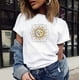 thumbnail image 1 of Puntoco Moda Mujer Casual Luna Sol Letra Estampado Sin Mangas O-Cuello Camiseta Blusa Puntoco Puntoco-8046, 1 of 9