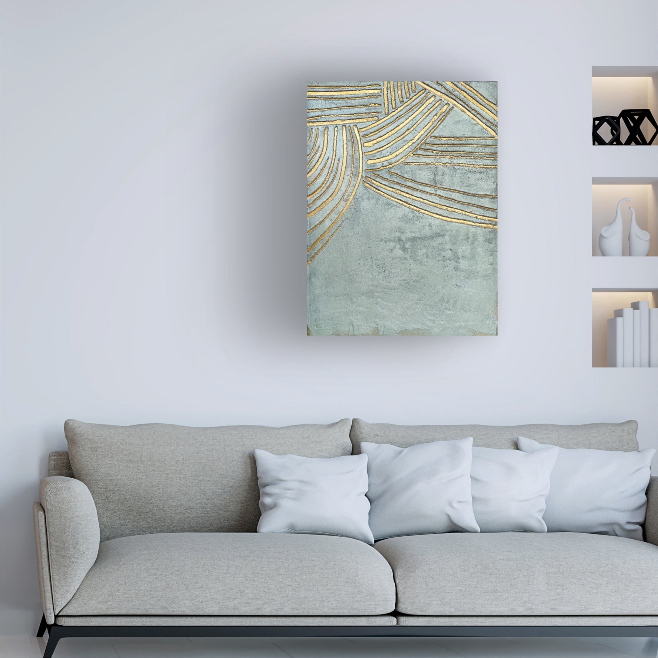 Trademark Fine Art Alyson Storms  Ancient Gold Sun Canvas Wall Art