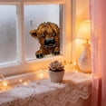 thumbnail image 4 of 3 Peeping Highland Cow Window Corner Decorations, Easy-To-Install Farm Animal Christmas Ornaments With Cute Peeking Highland Cow Design, Home Party Farmhouse And Festive Holiday, 4 of 6