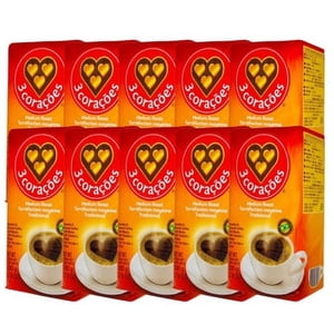 Tres Coracoes Medium Coffee 500g (10-Case) - Premium Brazilian Ground Coffee