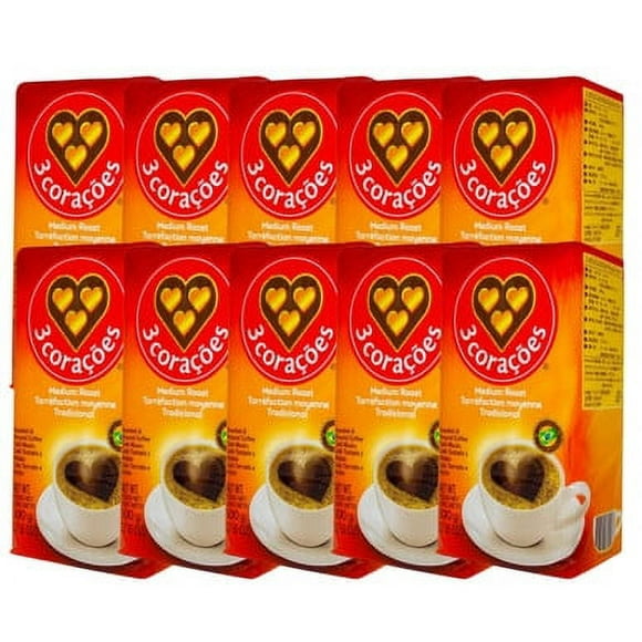 Tres Coracoes Medium Coffee 500g (10-Case) - Premium Brazilian Ground Coffee