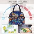 thumbnail image 7 of Lafuoo Colorful Fall Leaves Pattern Insulated Lunch Bag, Adjustable Shoulder Strap Handheld Crossbody Waterproof Lunch Bag, Unisex-One Size, 7 of 7