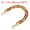 Clear Brown 15", variant on Acrylic Purse Strap 15" Chain Replacement Luxury Handbag Strap Clutches Handles Blue-brown