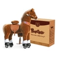 thumbnail image 4 of PonyCycle Ride-On Horse Toy with Sound and Hand Brake, Kid-Powered, Ages 7+, Brown, Ux524, 4 of 11