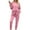 Pink, variant on yunLCZ Womens Nightgowns Sets For Women 2 Jogger Pajama Long Sleeve Pants Loungewear Sweatsuits Casual Matching Outfits Pajama Dress