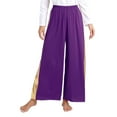 thumbnail image 4 of Jowowha Womens Metallic Praise Dance Outfit Worship Dance Clubwear Liturgical Lyrical Dance Dress Purple XL, 4 of 6