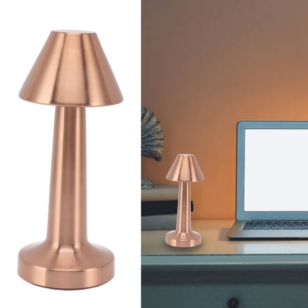 Lámpara Táctil LED, Moderna Lámpara De Mesa Inalámbrica, Regulable, 3 Colores, Luz Nocturna, Lámpara De Mesita De Noche Para Dormitorio, Sala De Estar, Estudio, Oficina