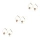 thumbnail image 2 of Pendientes de aro de cristal Sonducket joyería de moda regalo personalizado Cuenta Dorada, 2 of 6