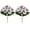 White, variant on Honmine Artificial Pansy Flower Arrangement, Five Branch Silk Plant for Home Landscaping, Outdoor Faux Greenery Decor