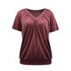 thumbnail image 5 of Blusa Fiudx de Mujer Moda Color Sólido Cuello en V Manga Corta Tops de Verano, 5 of 7