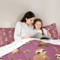 thumbnail image 4 of Manfei Animal Sloth 7-Piece Twin Bedding Sets,Jungle Safari Bedding Comforter Set,Kawaii Wildlife Breathable Sheet Sets,Super Cozy Cartoon Room Decorative,Reversible, 4 of 7
