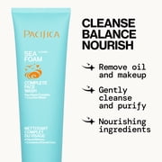 Pacifica Sea Foam Complete Face Wash Facial Cleanser Gel for All Skin, 5 fl oz