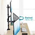 thumbnail image 4 of Soporte para Monitor Triple MOUNT PRO Negro Ajustable con Montaje VESA de Mesa, 4 of 8