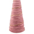 thumbnail image 3 of Northlight Twisted Cone Tree with Shiny Garland Christmas Decoration - 15.25" - Pink, 3 of 4