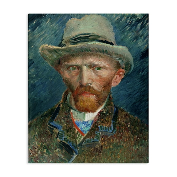 Stupell Industries Classic Van Gogh Portrait People Painting Wrapped Canvas Art Print Wall Art, 16 x 20