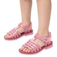 thumbnail image 2 of Xfvqtps Girls Sparkling Jelly Shoes Beach Sandals Open Toe Summer Waterproof Princess Gladiator Shoes, 2 of 7