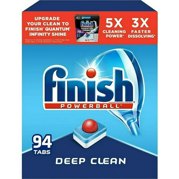 Pastillas de detergente para lavavajillas automático Finish Powerball todo en 1 con aroma fresco