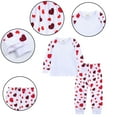 thumbnail image 7 of Esaierr Kids Toddler 2Pcs Pajamas Set 12M-13Y Baby Spring Autumn Jammies Outfit Little & Big Girls Loungewear Long Sleeve Pj Pants Set, 7 of 7
