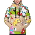 thumbnail image 5 of Lsque Pikmin Pattern Casual Men's Hoodie,Hooded Sweatshirt with Kangaroo Pocket,Pullover Hoodie-X-Large, 5 of 8