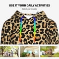 thumbnail image 4 of Haiem Leopard Print for Men's Fashion Hoodies & Sweatshirts with Kangaroo Pocket,Hooded Sweatshirt with Eye-catching Drawstrings-XX-Large, 4 of 7