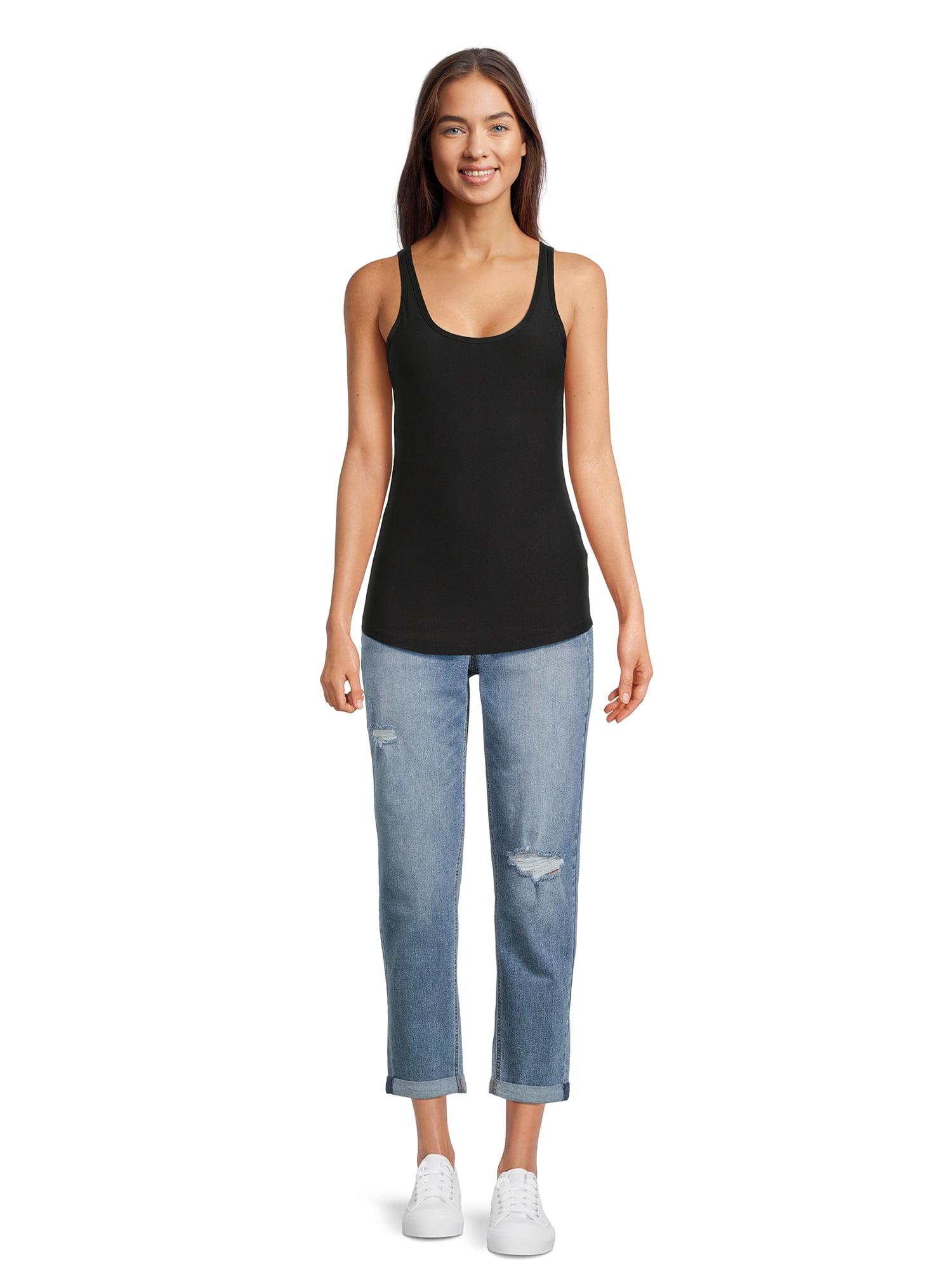 No Boundaries Scoop Neck Tank Top, Women's
