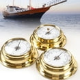 thumbnail image 2 of 4pcs Thermometer Hygrometer Barometer Watch Clock Copper for Shell Weather Stati, 2 of 12
