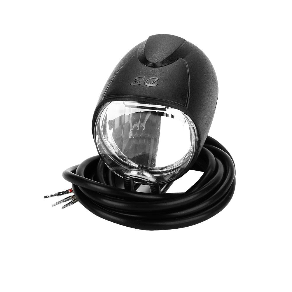 E Bike LED Light Horn Waterproof Flashlight With Horn Electric Headlight Front