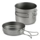 thumbnail image 3 of Herramienta de cocina al aire libre 1600ML Juego de sartenes de titanio para ollas Súper liviano para acampar Utensilios de cocina para cocinar portátiles con mango plegable, 3 of 7