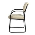 thumbnail image 6 of Boss Office Products Leather Sled Base Reception Chair, Beige, 6 of 7