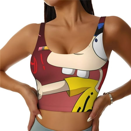 Sigee Sml Jeffy As for Womens  Sports Vest with Performance Stretch and Quick Dry Fabric  High Elasticity Running Bra Workout Crop Tank TopsSmall