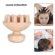 thumbnail image 2 of Mushroom-shaped wooden scalp massage brush, relaxing and massaging. Hair care., 2 of 4