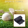 thumbnail image 4 of BLEEUS Towel Sports Running Yoga Cleaning Towels With Buckle Clip (Black) Sporting Supplies (Black), 4 of 8