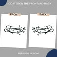 thumbnail image 5 of 12in/18in Family Cursive Word Metal Iron Wall Decor (Black) Bedroom/Living Room/Home Decoration, 5 of 6